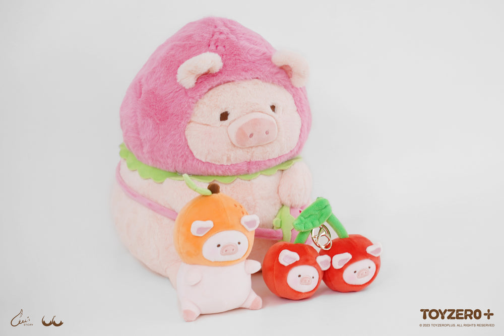 LuLu The Piggy Fruit - Cherry Plush Keychain (10cm)
