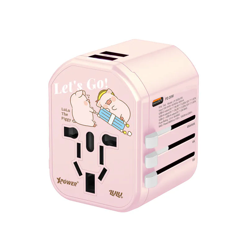 XPower x Lulu the 
piggy TA3 20W 
PD Travel Adapter