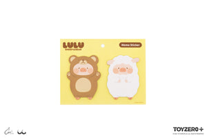 LuLu the Piggy Sheep & Bear - Memo Sticker