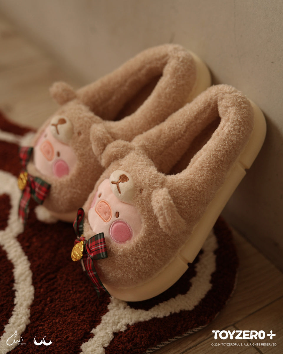 Plush Ladies Pig Slippers Wholesale Customized Home Ladies Winter
