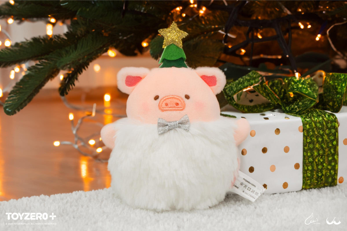 LuLu the Piggy Christmas - Lovely Snowball Lu Plush Keychain