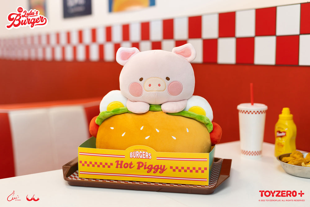 LuLu The Piggy Burger - Hot Dog Cushion