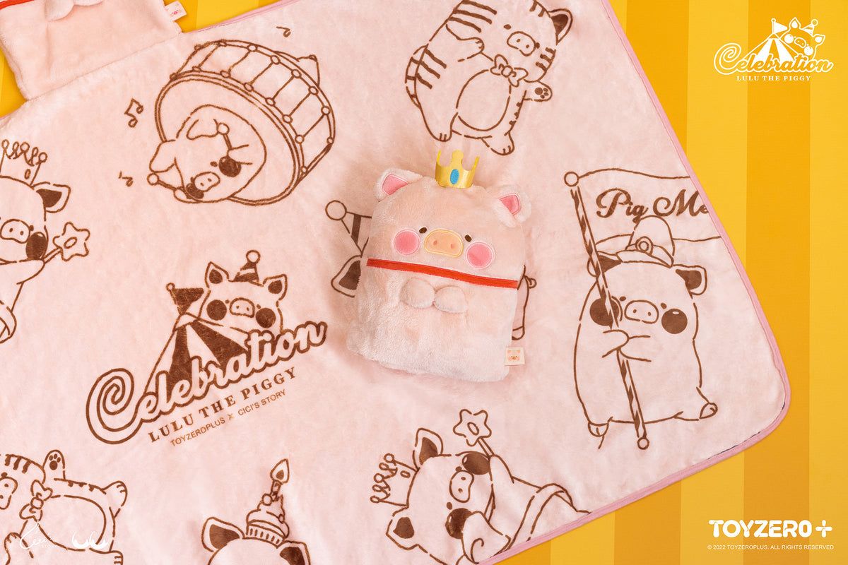 LuLu The Piggy Celebration - Hooded Blanket