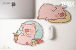 LuLu The Piggy Mouse Pad (Eating/Sleeping)