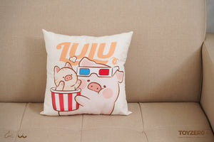 
            
                Load image into Gallery viewer, LuLu The Piggy Caturday - Popcorn Cushion
            
        
