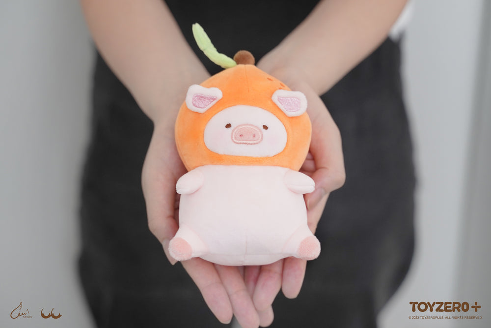罐頭豬LuLu 水果系列 - 橘子款絨毛吊飾(12cm