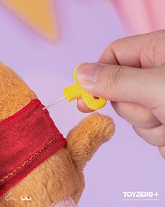 LuLu the Piggy LuLuLand - Naughty Monkey Lu Plush Keychain