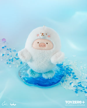 LuLu the Piggy Ocean - Baby Seal Lu Plush Keychain