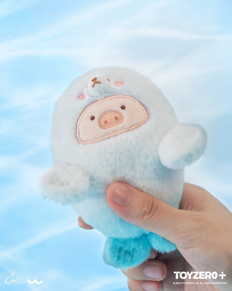 LuLu the Piggy Ocean - Baby Seal Lu Plush Keychain