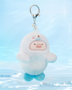 LuLu the Piggy Ocean - Baby Seal Lu Plush Keychain