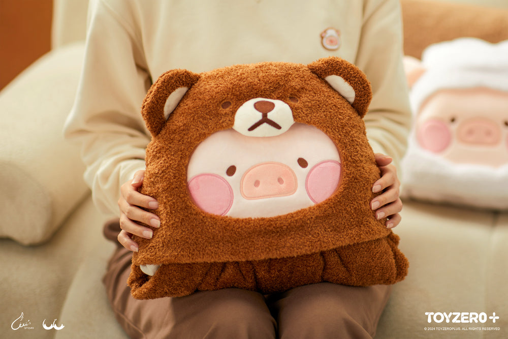 LuLu the Piggy Costume Series -  Blanket with Hat