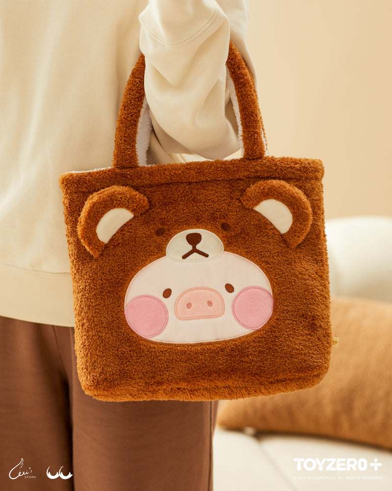 LuLu the Piggy Costume Series - Fluffy Reversable Bag