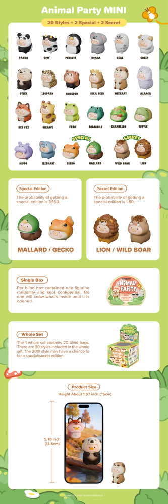 LuLu the Piggy – Animal Party MINI (Blind Bag) – LuLu The Piggy