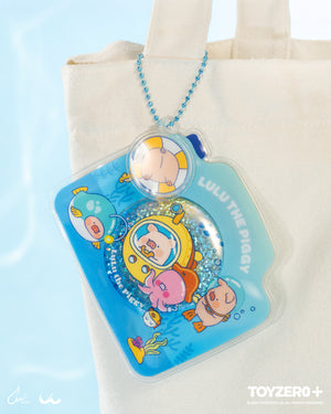 LuLu the Piggy Ocean  - Badge Bag