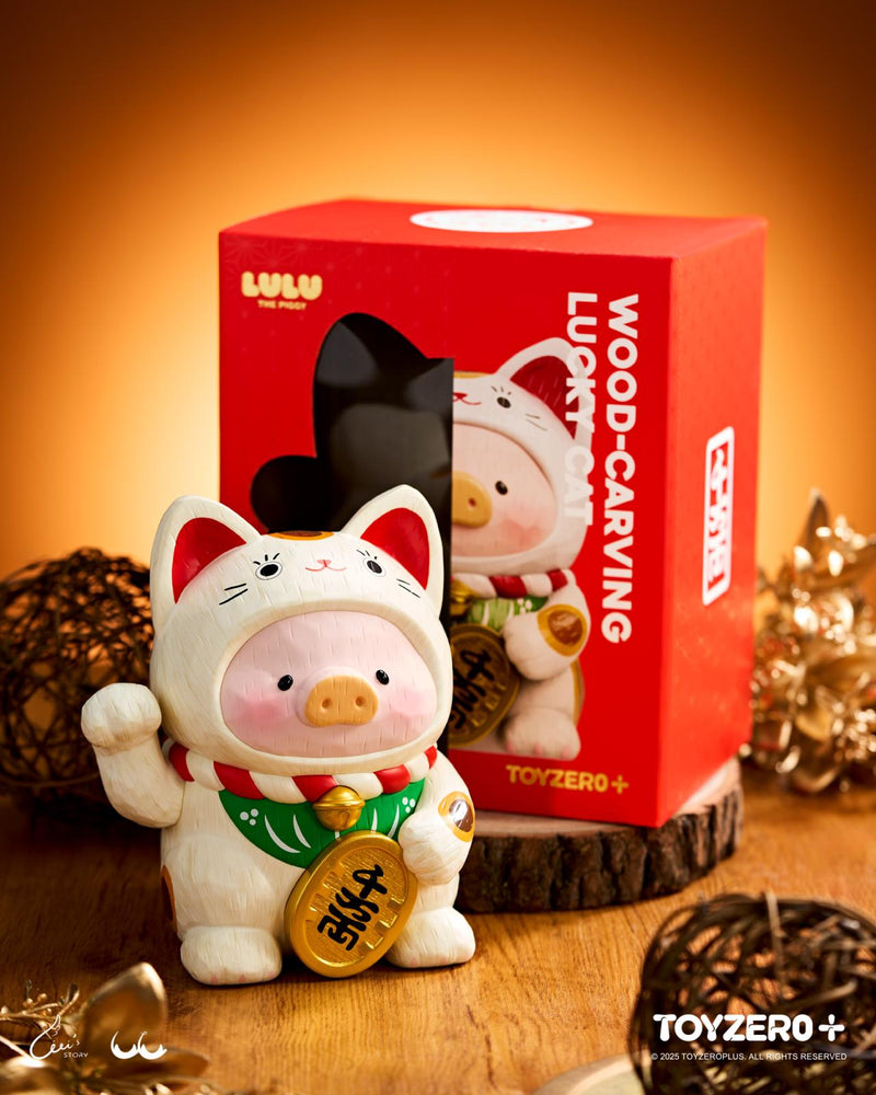 ADD ON]LuLu the Piggy - 18cm Wood-Carving Maneki Lu – LuLu The Piggy