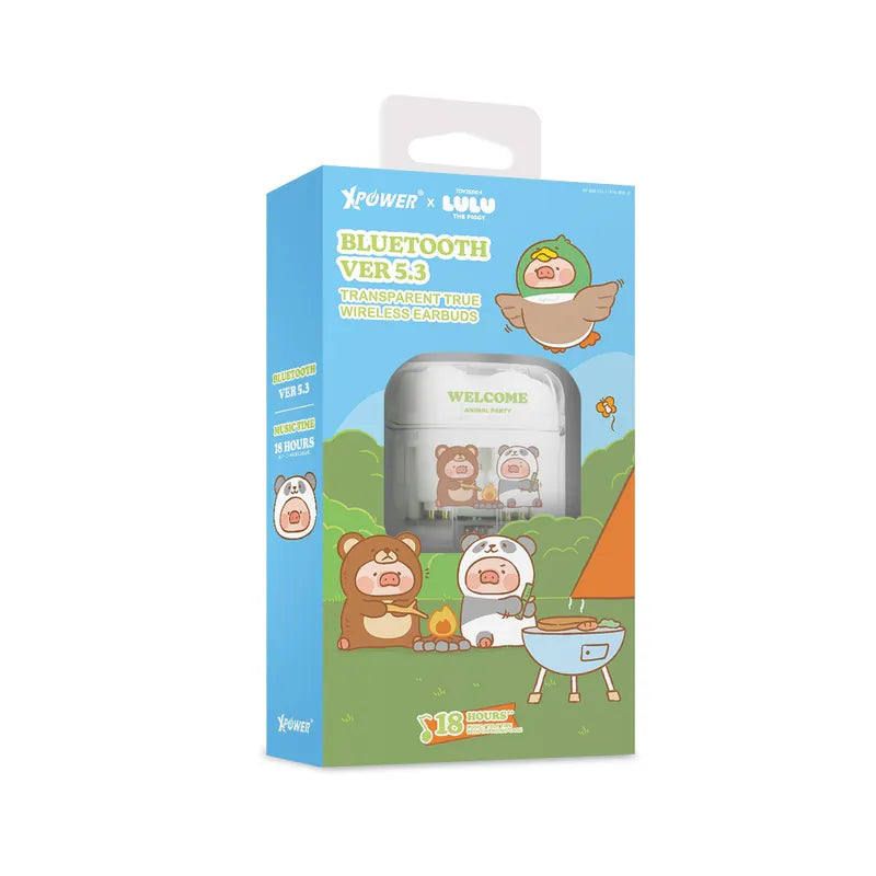 XPower x 罐頭豬LuLu🐷BSE10透明真無線5.3藍牙耳機