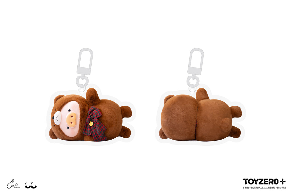 LuLu The Piggy Teddy LuLu - Acrylic Keychain (Lying Down Ver.)