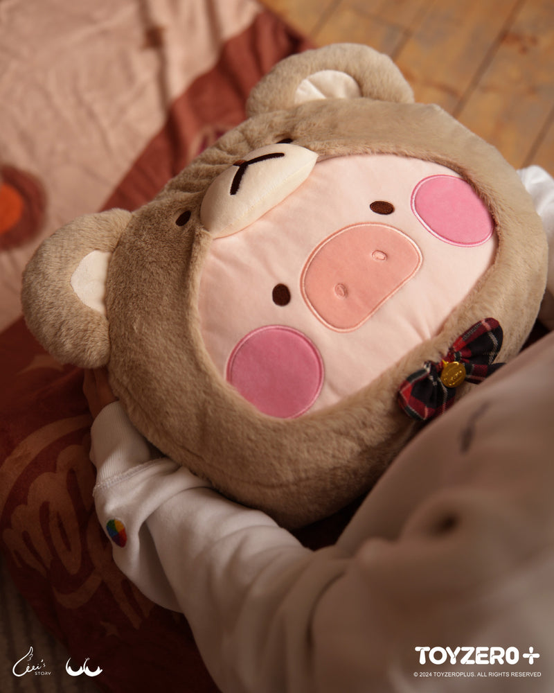 罐頭豬LuLu - Teddy LuLu 暖手抱枕 + 小被被