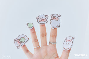 LuLu the Piggy Sheep & Bear - Sponge Sticker