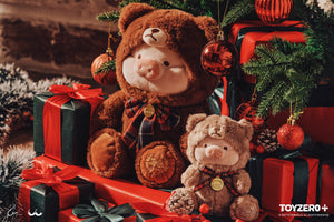 罐頭豬LuLu 聖誕系列 - 14cm泰迪LuLu毛絨公仔 