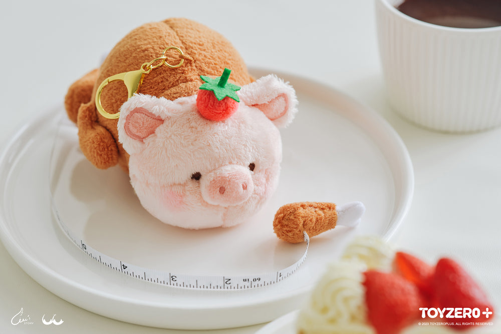 罐頭豬LuLu 五星餐廳系列 - 火雞Lu拉尺掛件