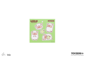 LuLu the Piggy Sheep & Bear - Sponge Sticker