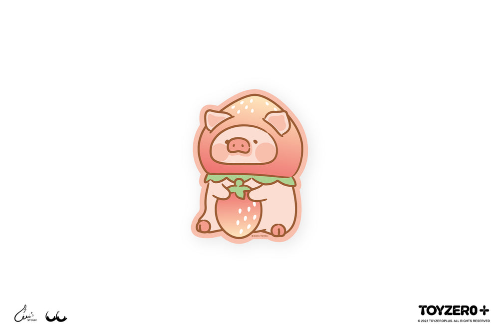 LuLu the Piggy Fruit - Bling Bling Sticker