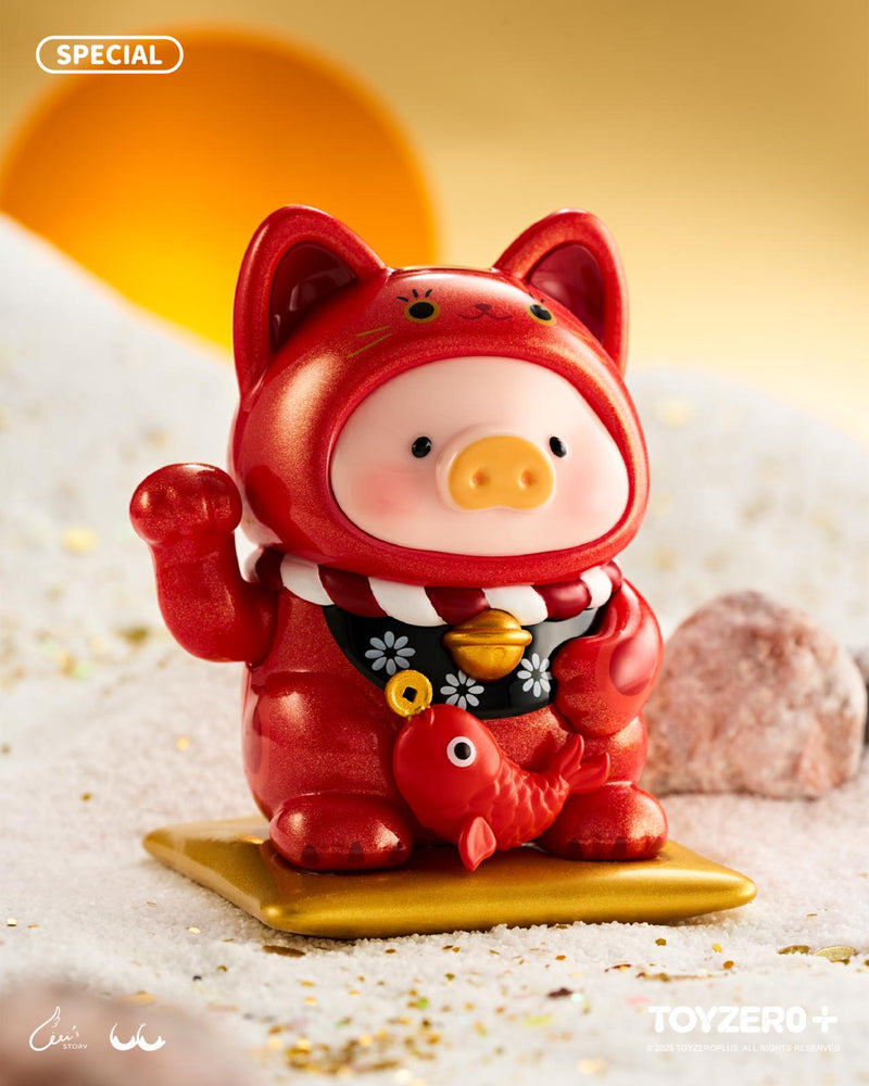 Lucky Cat & Daruma luluthepiggyルル豚 Lucky Cat & Daruma luluthepiggyルル豚 3体セット LUCKY CAT/DARUMA +