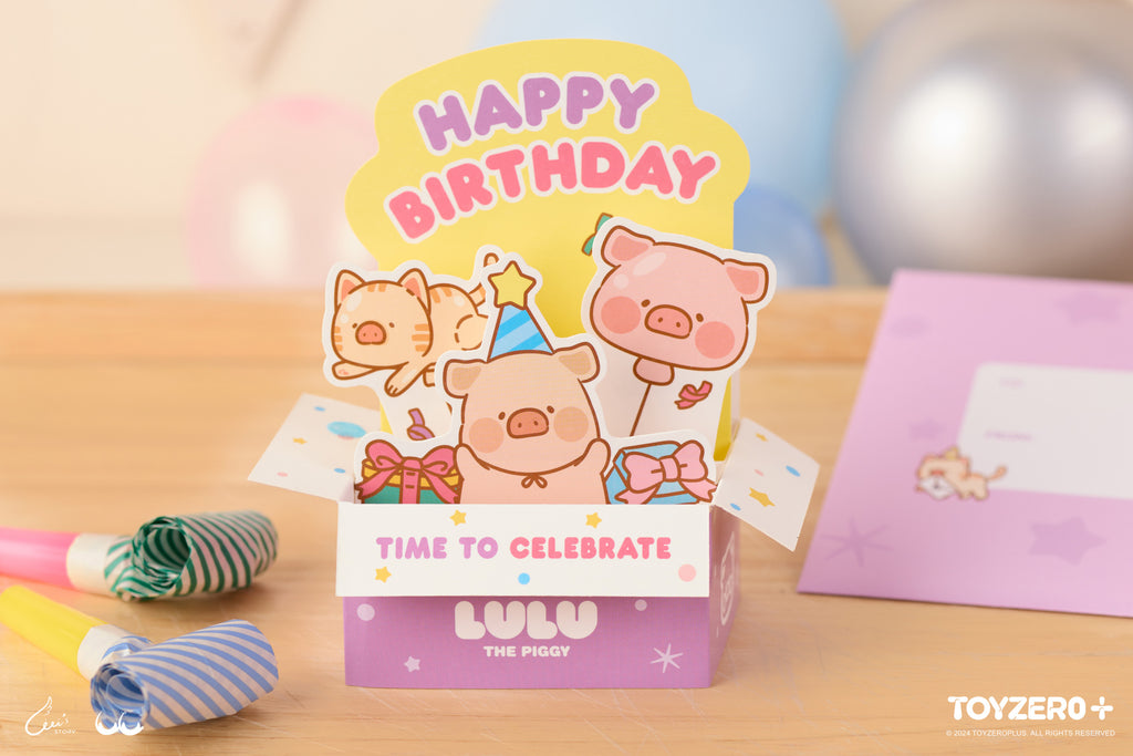LuLu the Piggy Birthday - Birthday Card (A) – LuLu The Piggy