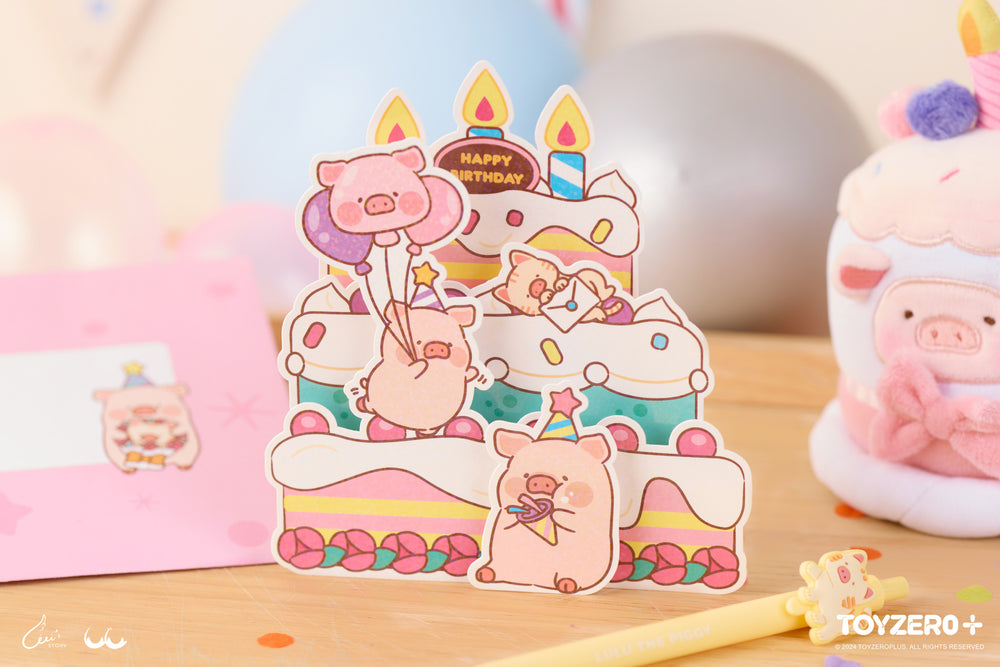 LuLu the Piggy Birthday - Birthday Card (B)