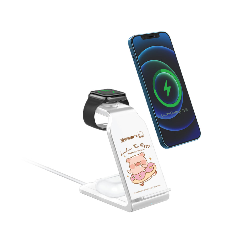 XPower x LuLu The Piggy - WLS6 4in1 Wireless Charging Stand (White)
