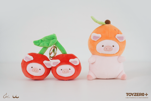 LuLu The Piggy Fruit - Cherry Plush Keychain (10cm)