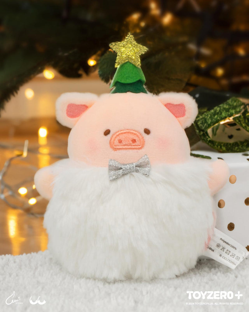 LuLu the Piggy Christmas - Lovely Snowball Lu Plush Keychain (white ver.)