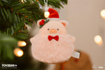 LuLu the Piggy Christmas - Lovely Snowball Lu Plush Keychain (Pink ver.)