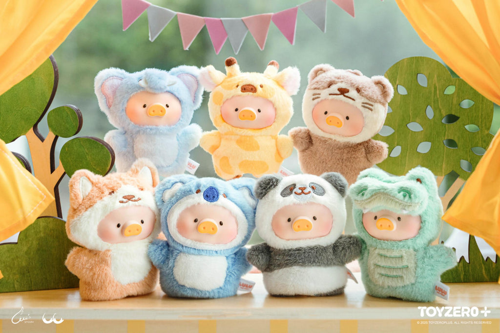 LuLu the Piggy Animal Party - Puppet Show PVC Face Plush Keychain