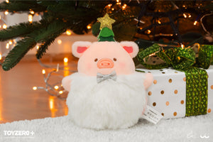 LuLu the Piggy Christmas - Lovely Snowball Lu Plush Keychain (white ver.)