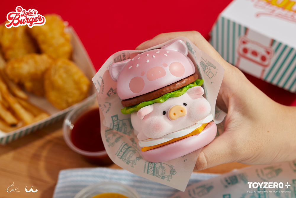罐頭豬LuLu 疊疊樂漢堡 (粉色款)