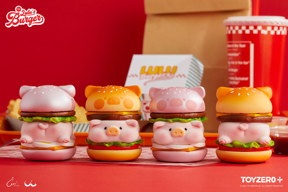 罐頭豬LuLu 疊疊樂漢堡 (粉色款)