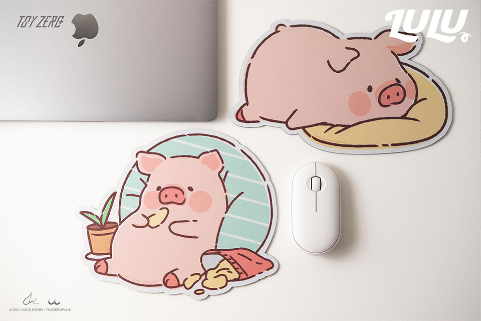 
            
                Load image into Gallery viewer, LuLu The Piggy Mouse Pad (Eating/Sleeping)
            
        