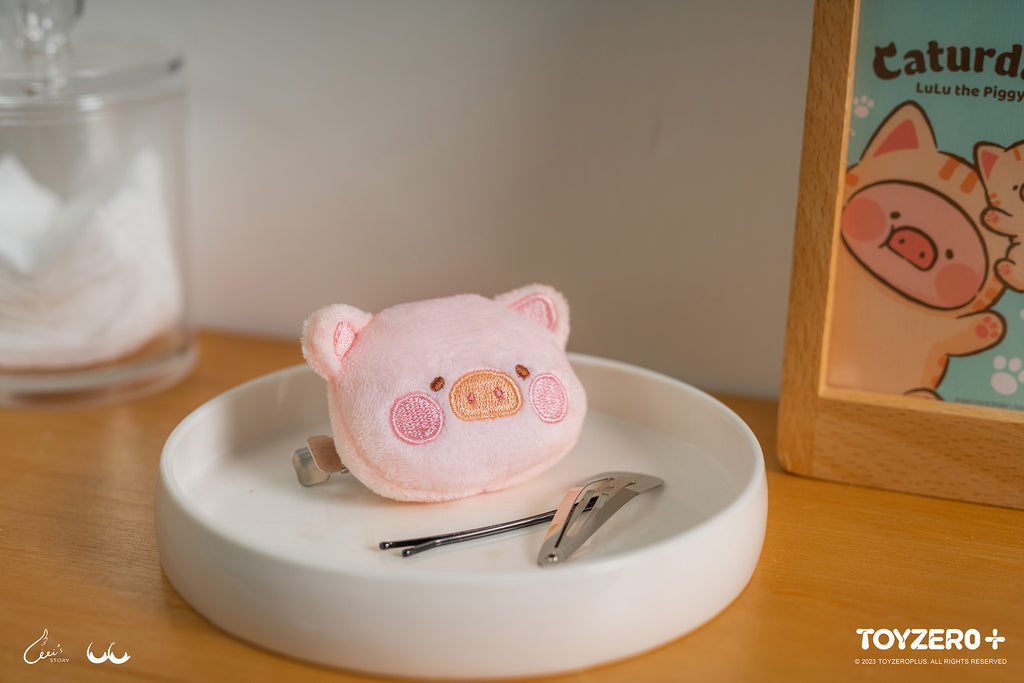 LuLu The Piggy Caturday - Plush Hair Clip (LuLu/MiMi)
