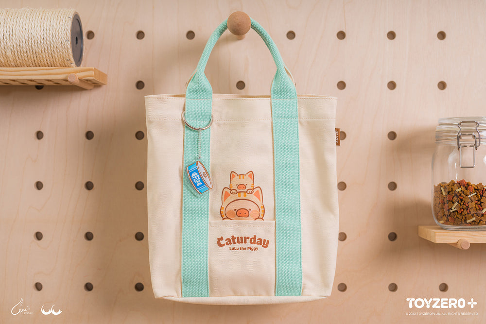 LuLu The Piggy Caturday - Tote Bag